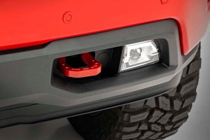 Chevrolet Silverado 1500 Tow Hooks - Rough Country - Forged - Red - '19-'22